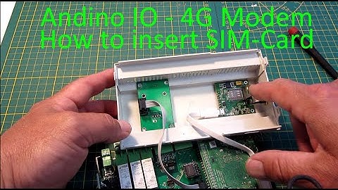 Andino IO with 4G Modem - How to insert a  SIM Card