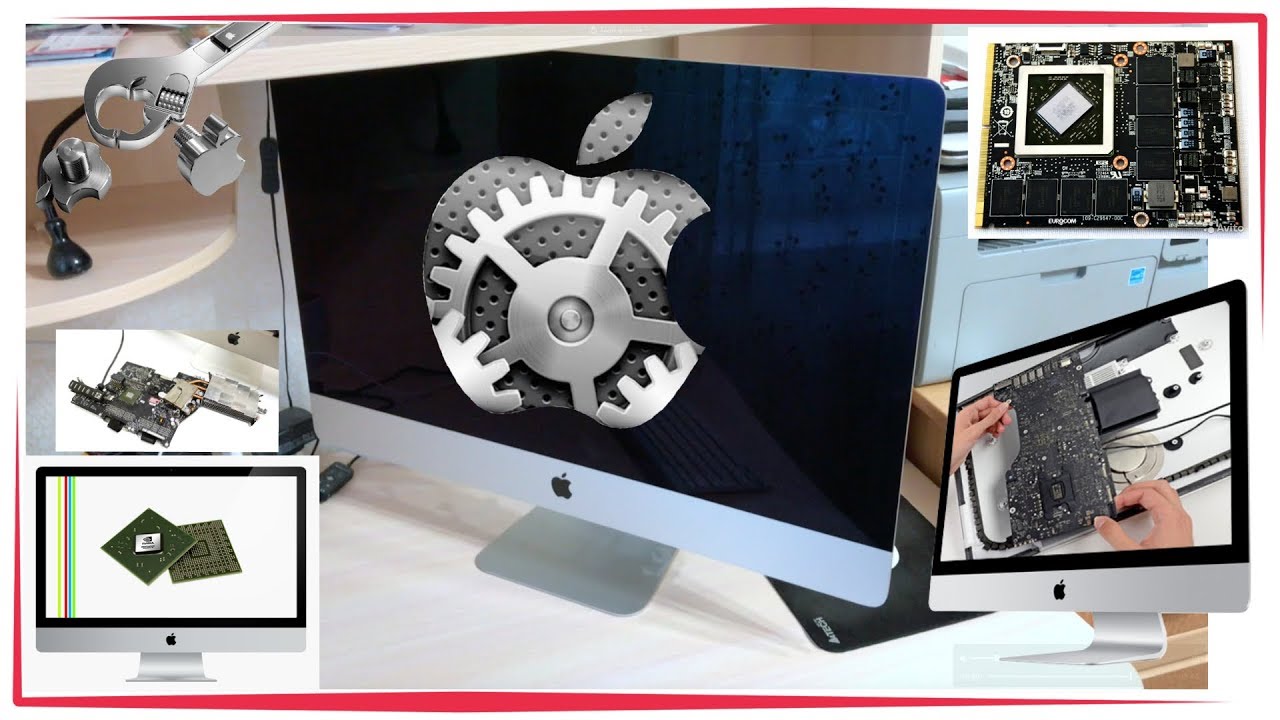 Замена видеокарты Apple iMac 27 материнская плата новая MAC OS не ...