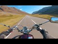 Yamaha Virago 535 // Blackwidow Exhausts // 4K Motorcycle ride - Glencoe