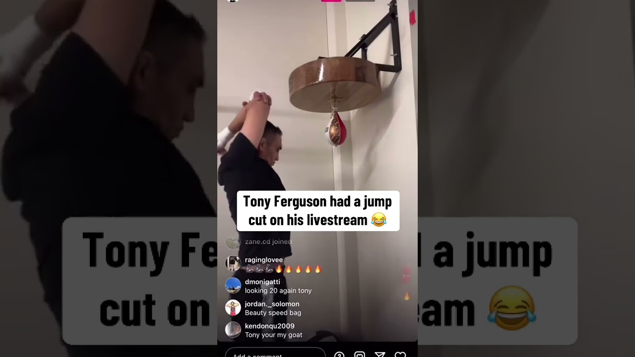 Only Tony Ferguson 😂 (via tonyfergusonxt/IG)