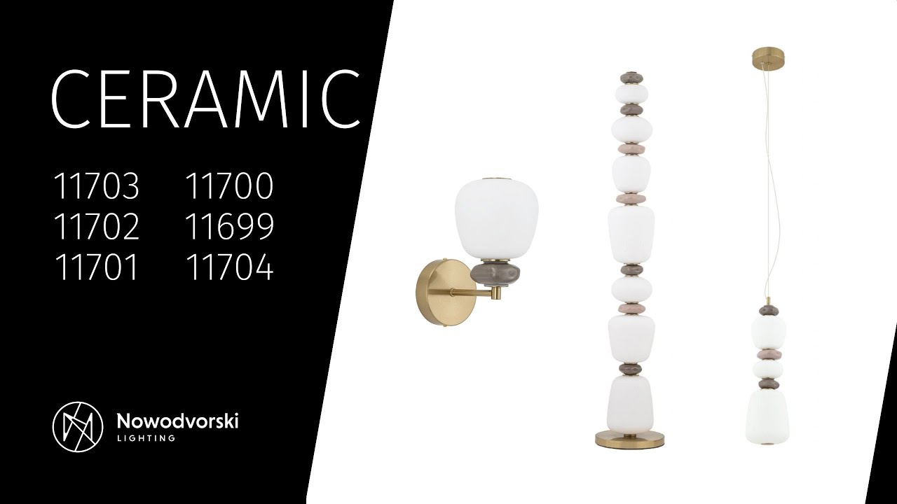 Торшер Nowodvorski 11704 Ceramic LED 1x34W 3000K 2700Lm IP20 білий video