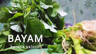 🐣 DIET 29 | bayam | berapa kalori