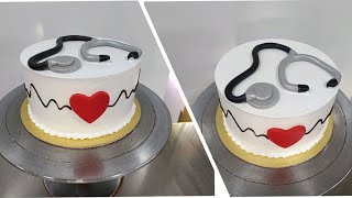 #Stethoscope#Cake#Topper#Doctors#Birthday Cake \& know how to make it \& Decorating ideas at Home