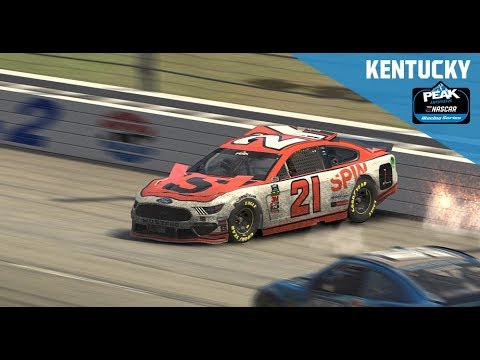 earnhardt sr Full Race: eNASCAR PEAK Antifreeze iRacing Series from Kentucky finishes with green-white-checkered