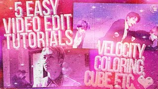 5 Easy Video Edit Tutorials♡ 「VIDEOSTAR」