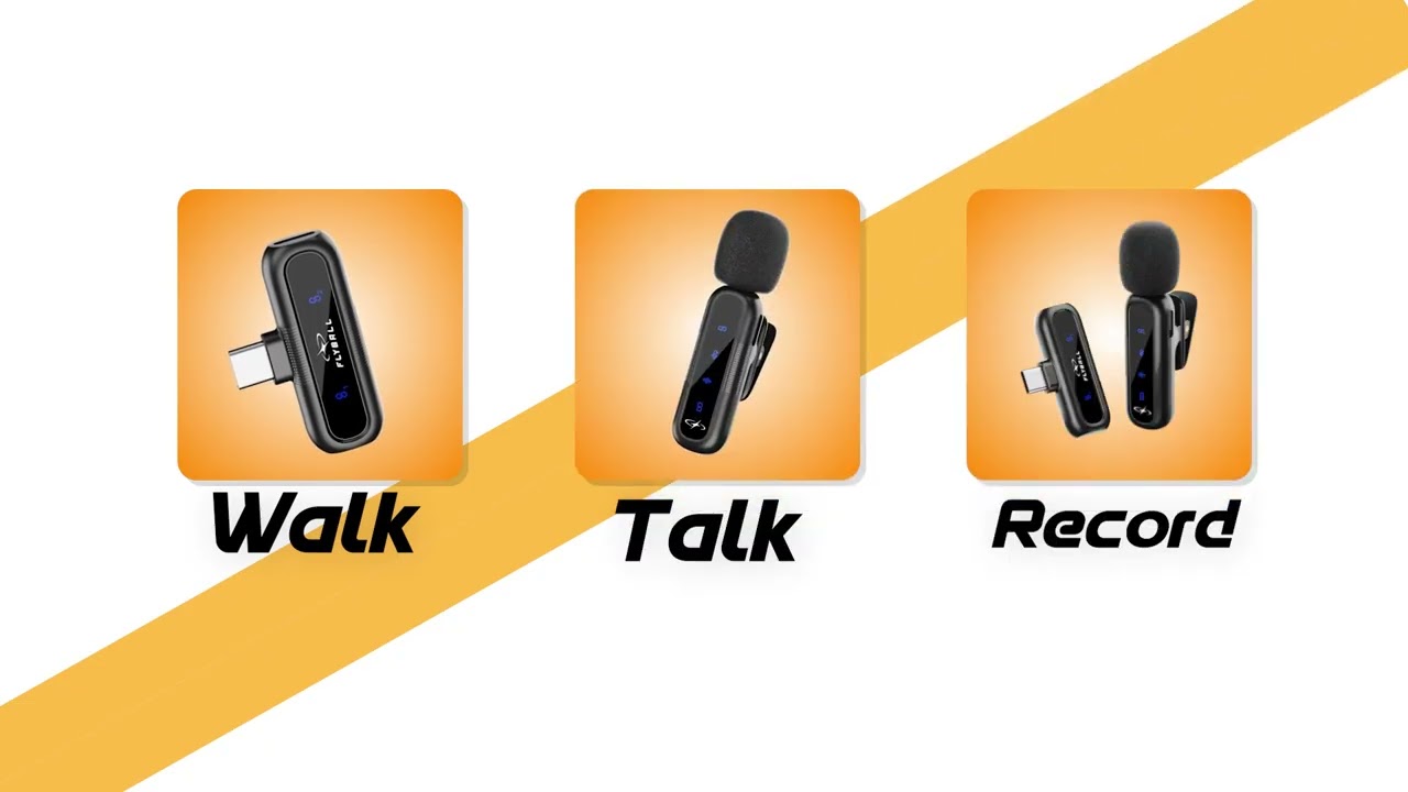 Flyball SV200 Wireless Mic | Single Lavalier Mic for Creators & Video Recording