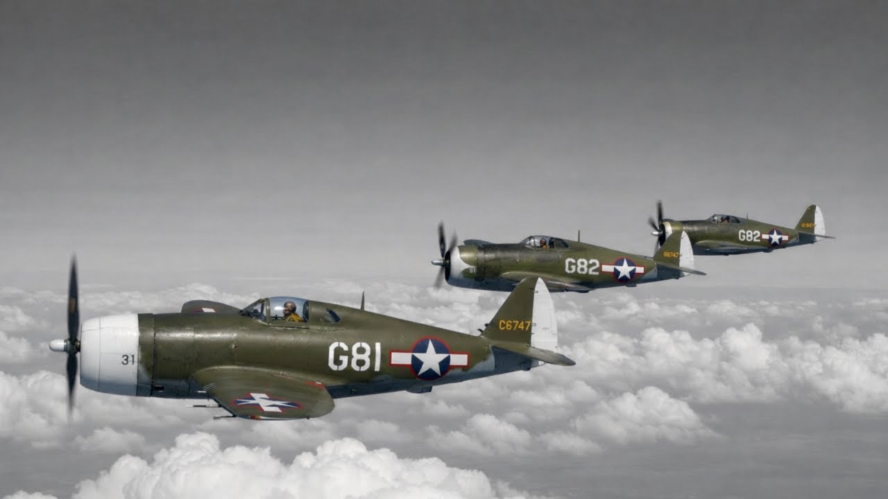 Piloții germani au râs de P-47 până când opt mitraliere au transformat cerul într-un infern.