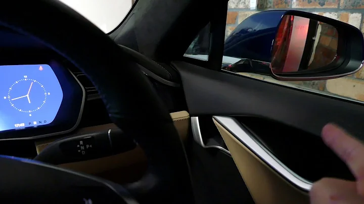 Tesla Model S Reverse Gear Side Mirror Tilt Demonstration | Ludicrous Feed | Tesla Tom