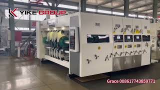 YK-1428 Automatic High Speed Lead Edge Flexo 3 Color Slotter Machine