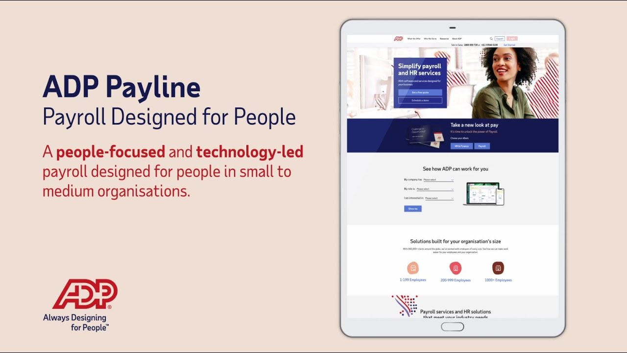 ADP Payline Payroll designed for People YouTube