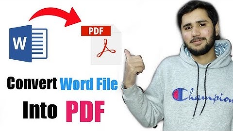 How to convert word file into pdf in  urdu/hindi|word file ko pdf me kaise convert kare|