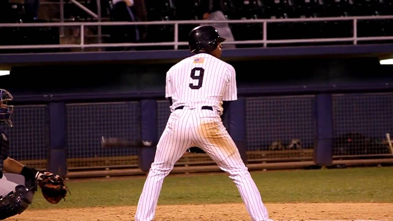 Newark Bears Kennard Jones Bunts For A Hit YouTube