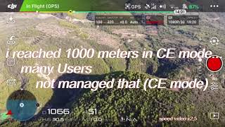 Best Range Test in CE Mode 5.8GHz MAVIC AIR dji