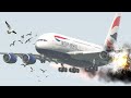 Giant A380 Got Bird-Strike Causing The Engines To Explode | X-Plane 11