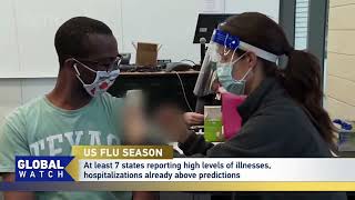 Flu season is underway in the US, at least seven states have been reporting high levels of illnesses