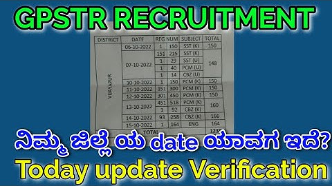 gpstr document verification#vijayapura district #gpstr2022 #gpstr documents Verification date.
