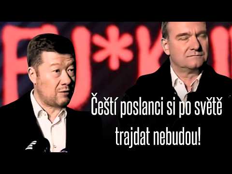 FAKAPYAndrej Babiš s dojemným košíkem a Tomio Okamura s namyšleným nosíkem