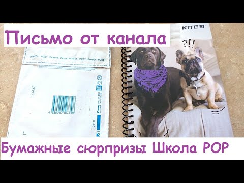 Приз от канала Бумажные Сюрпризы Школа POP // КОНКУРС (в описании)
