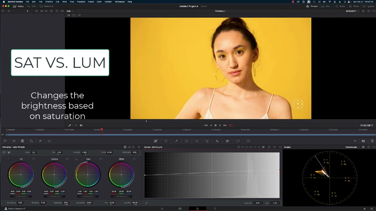 FP 468: HSL Curves in DaVinci Resolve -  Sat Vs  Lum