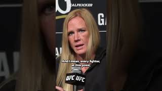 Holly Holm on Ronda Rousey: 