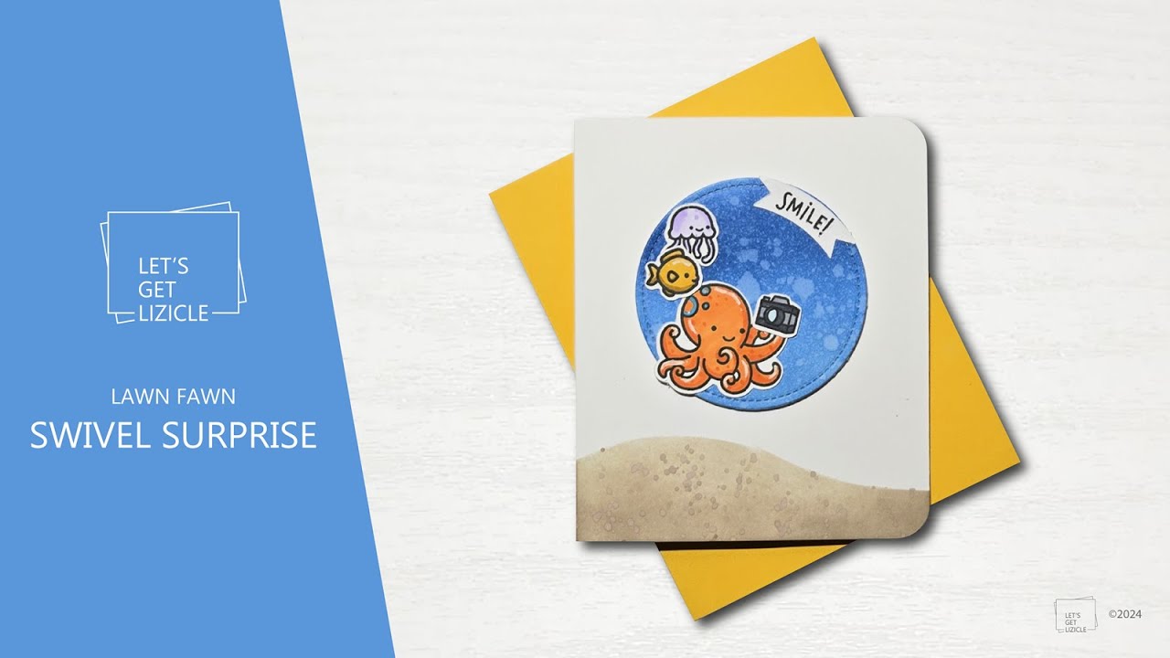 Lawn Fawn's Swivel Surprise Die & Ocean Shelfie Stamps