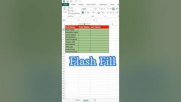 Flash fill in Excel | Flash fill option in excel #computerking #computer #excel