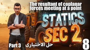 Statics | Sec 2 | Lesson 3 | The resultant of coplanar forces meeting at a point - Part 3 |