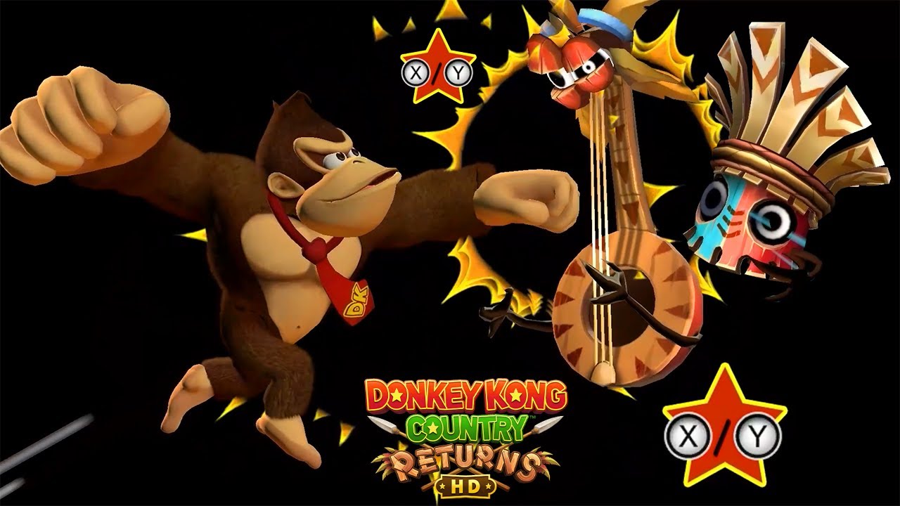 Donkey Kong Country Returns HD - Donkey Kong's Last Punch vs All Bosses