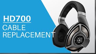 How To Replace Cable On Sennheiser Hd700 Headphones Youtube