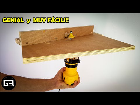 CÓMO Hacer MESA para FRESADORA de MANO | ROUTER TABLE DIY