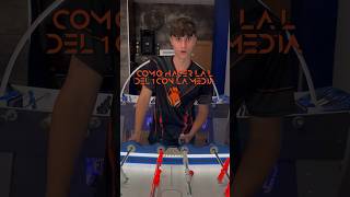 Así es como se hace la (L del 1) con la media paso a paso. #futbolin #trucos