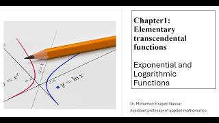 Calculus A Chapter1 Exponential and Logarithmic Functions   video 4