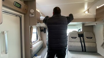 Top double bed demonstration - Swift Edge 2021
