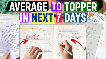 Average to Topper in Next 7 Days🔥| Secret Tips of Every Topper
