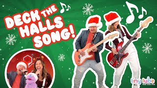 Deck The Halls Music Video - Tiny Tube Toddler Learning - Christmas Song