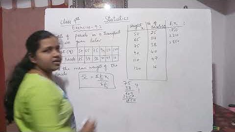 9th Maths  Statistics exercise 9.2 Problem-1