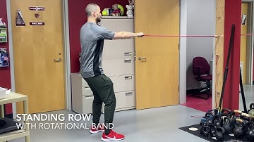 Standing Row with Rotational Band