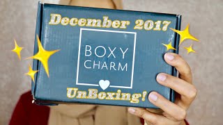 BOXYCHARM December 2017 Unboxing - The Last Box of this year🤩