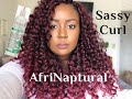 AfriNaptural Red Curly Crochet Summer Makeup & Crochet Tutorial
