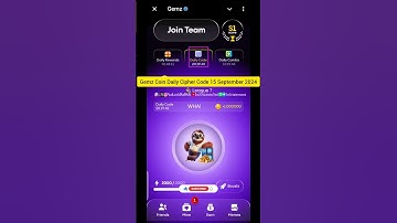Gemz Coin Daily Cipher Code 15 September 2024 #ciphercodes #combocard #gemzcoin