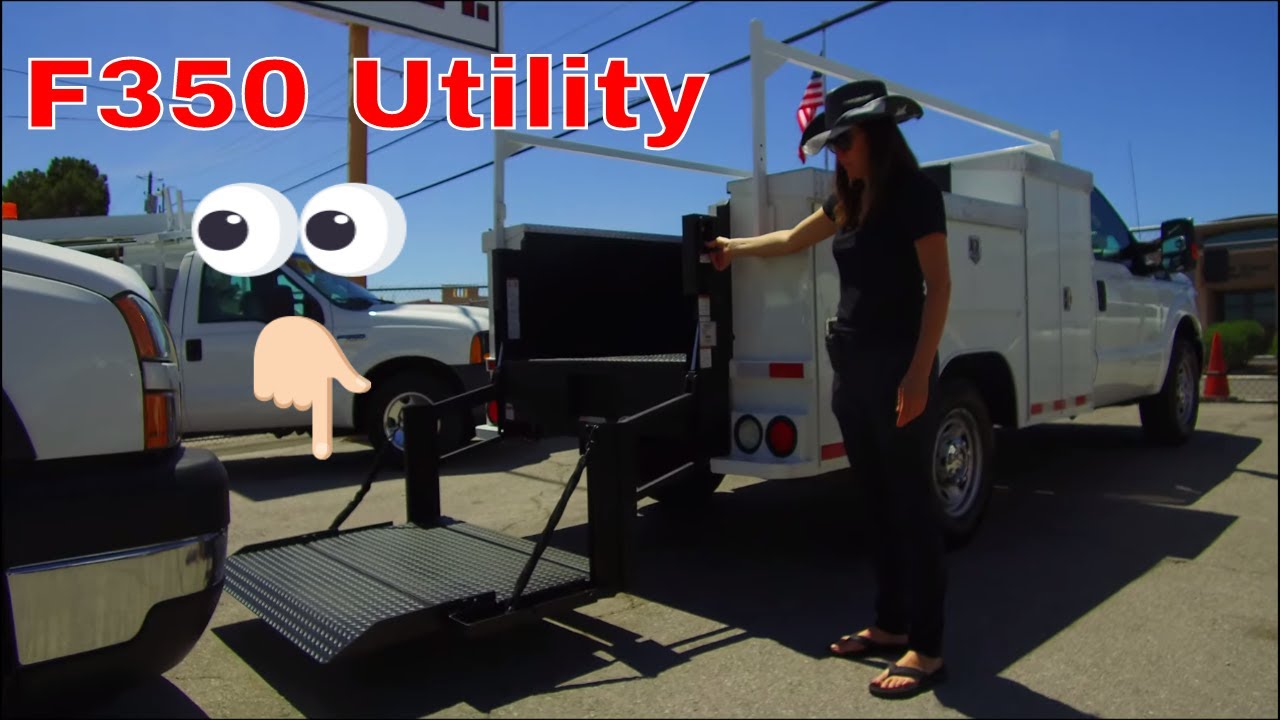 2012 Ford F350, Skaug Utility Body, Tommy Lift Gate, 57k Miles