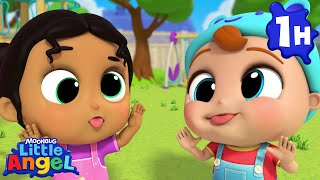 making funny faces little angel 1 hour moonbug kids fun