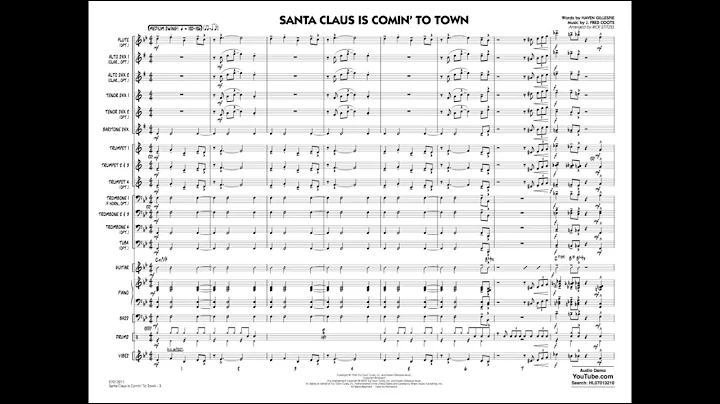 Santa Claus Is Comin' To Town arranged by Rick Sti...