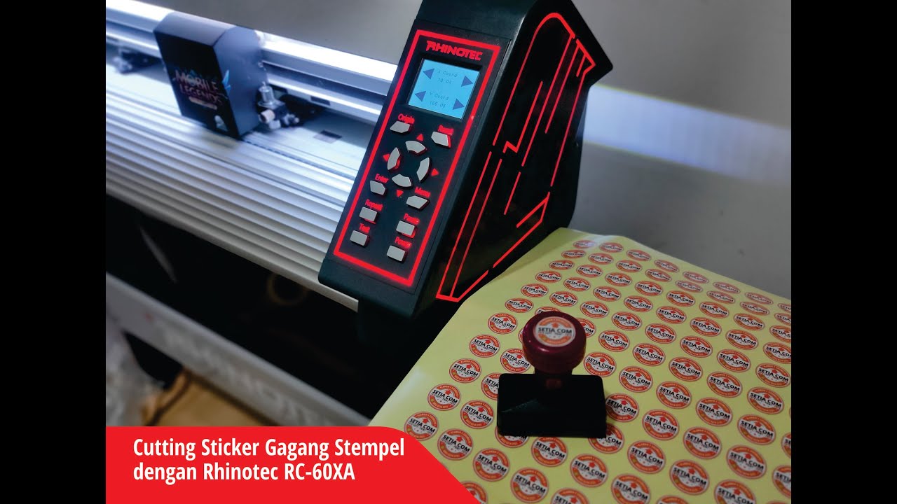 Cutting Sticker Gagang Stempel dengan Rhinotec RC60XA YouTube