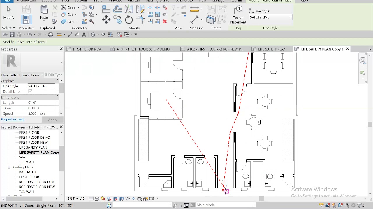 Line Styles & Life Safety Pathways YouTube