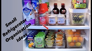 REFRIGERATOR ORGANIZATION IDEAS - Clean, Declutter & organize With Me 2022 Small Fridge Organization