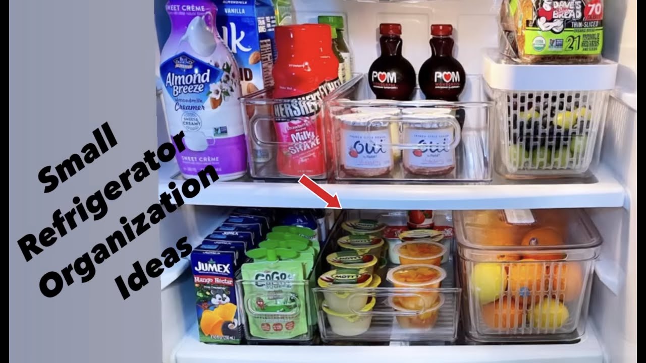 REFRIGERATOR ORGANIZATION IDEAS - Clean, Declutter & organize With Me 2022 Small Fridge Organization