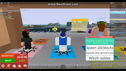 ROBLOX EXPLOITING #3 || ROBLOX HIGH SCHOOL LIFE BLOCKS AND EXPLOSIONS!!!!