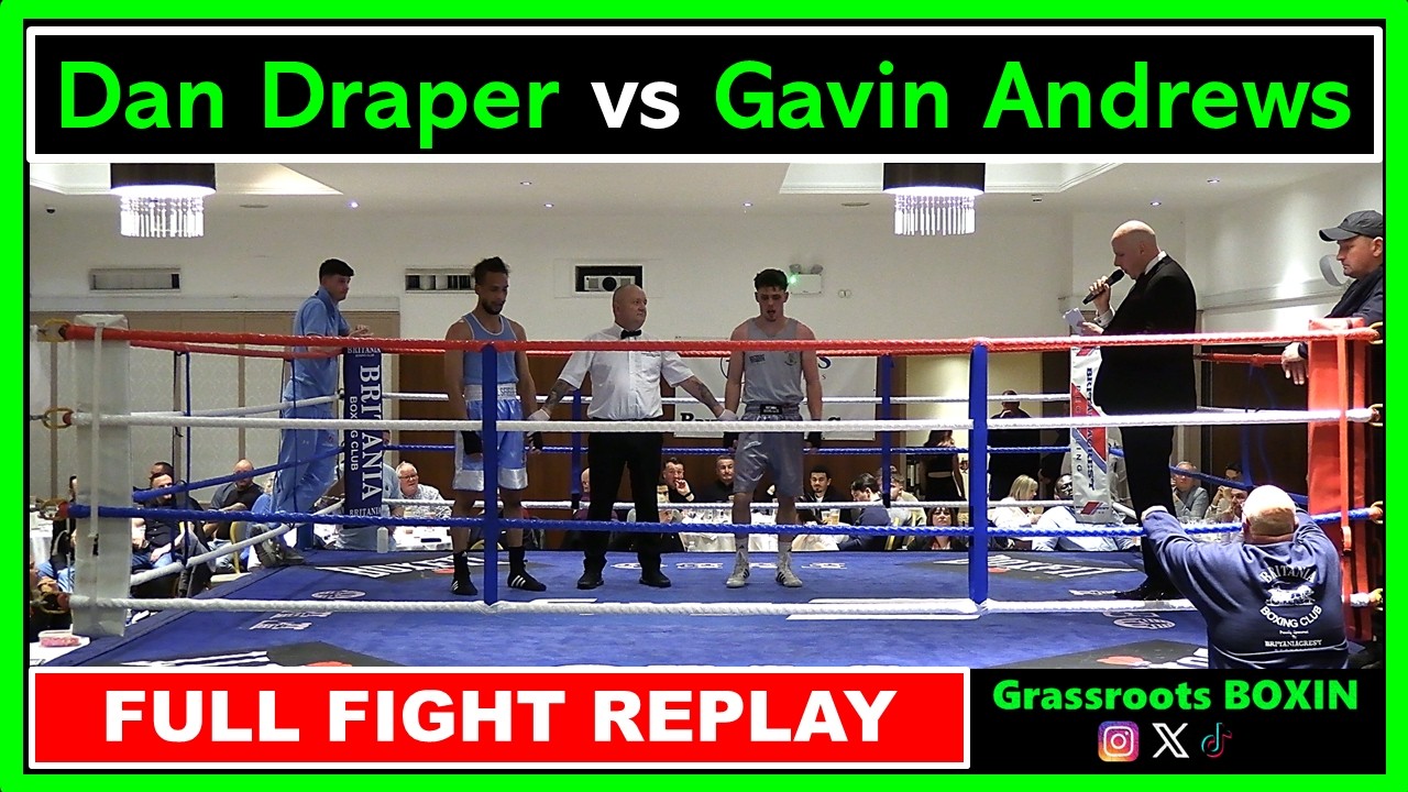 Dan Draper vs Gavin Andrews - FULL FIGHT - Britania Boxing Club Dinner Show (07/03/26)