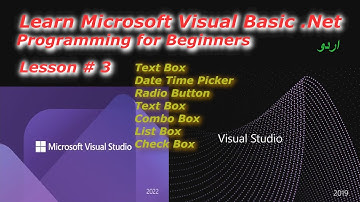 Visual Basic.Net Tutorial | Visual Studio | Visual Basic Tutorial in Urdu | VB.NET | Visual Basic